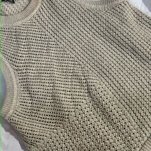 RACHEL Rachel Roy Cream Knit Tank Top